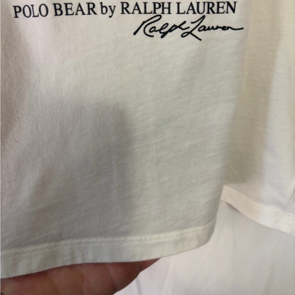 Ralph Lauren Kids White Tee with Polo Bear Graphic - Picture 2 of 4